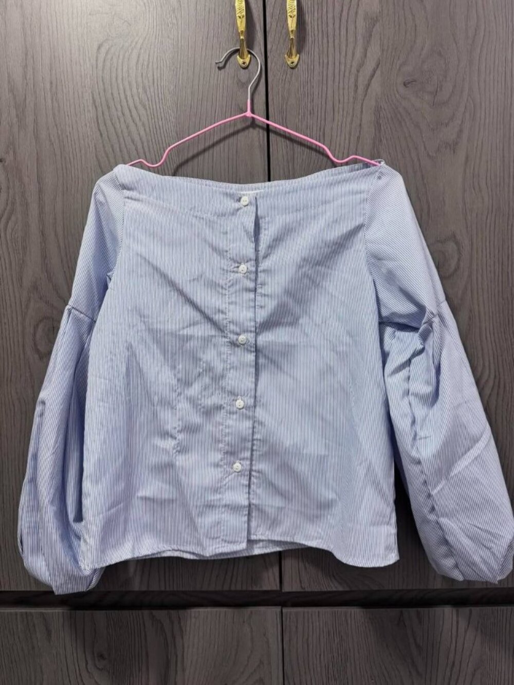 Blue Stripe Long Sleeve Top